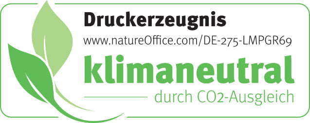 Logo klimaneutrales Druckerzeugnis
