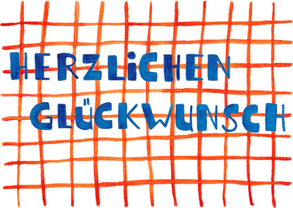 Postkarte "Herzlichen Glückwunsch"