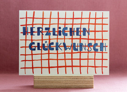 Postkarte "Herzlichen Glückwunsch"