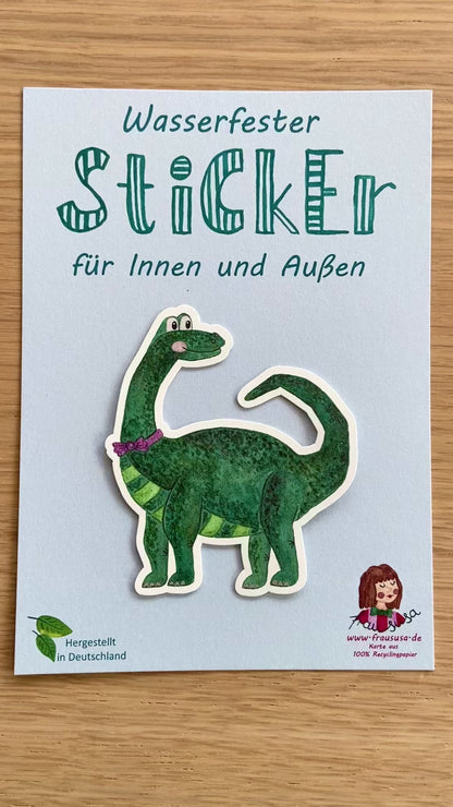 Wasserfester Sticker "Dinosaurier" matt